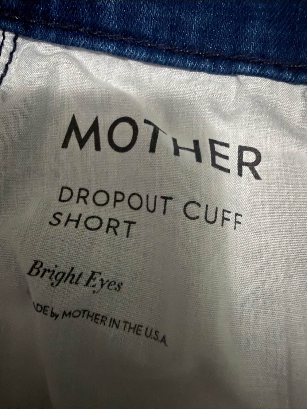MOTHER Dropout Cuff Shorts Size 26 EUC - Picture 9 of 9